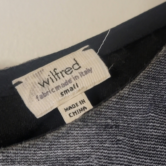 Wilfred Free Heathered Black Fitted Dress - Picture 4 of 5